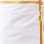 Men White Solid Cotton Dhoti