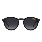 Men Grey Lens & Black Round Sunglasses with UV Protected Lens