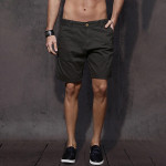 Men Blue Solid Regular Fit Shorts