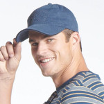 Men Navy Blue Visor Cap