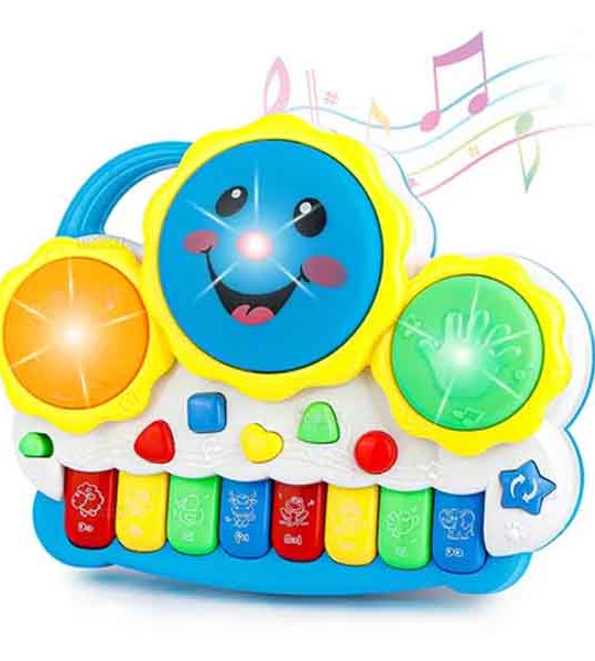 Drum Piano Musical Toy - Multicolor