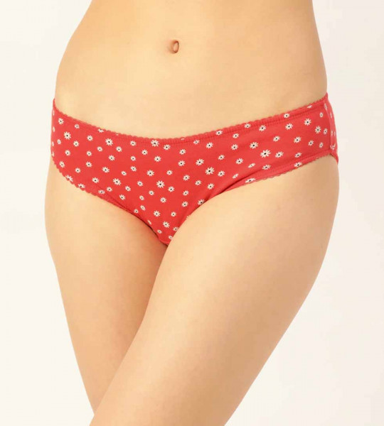 Women Pack of 3 Assorted Pure Cotton Printed Bikini Briefs 1410-0310-DKPTD