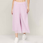 Women Pleated Elasticated Waist Culottes