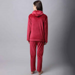 Women Maroon Night suit