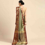 Green Ethnic Motifs Zari Pure Silk Banarasi Saree