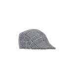 Men Grey Checked Ascot Cap