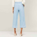 Women Solid Elasticated Culottes