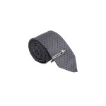 "  Men Grey Printed Formal Accessory Gift Set"