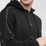 Men Black Hooded Sweatshirt 1